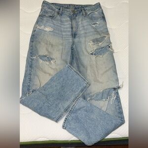 American Eagle Outfitters Light Blue Straight Leg Jeans